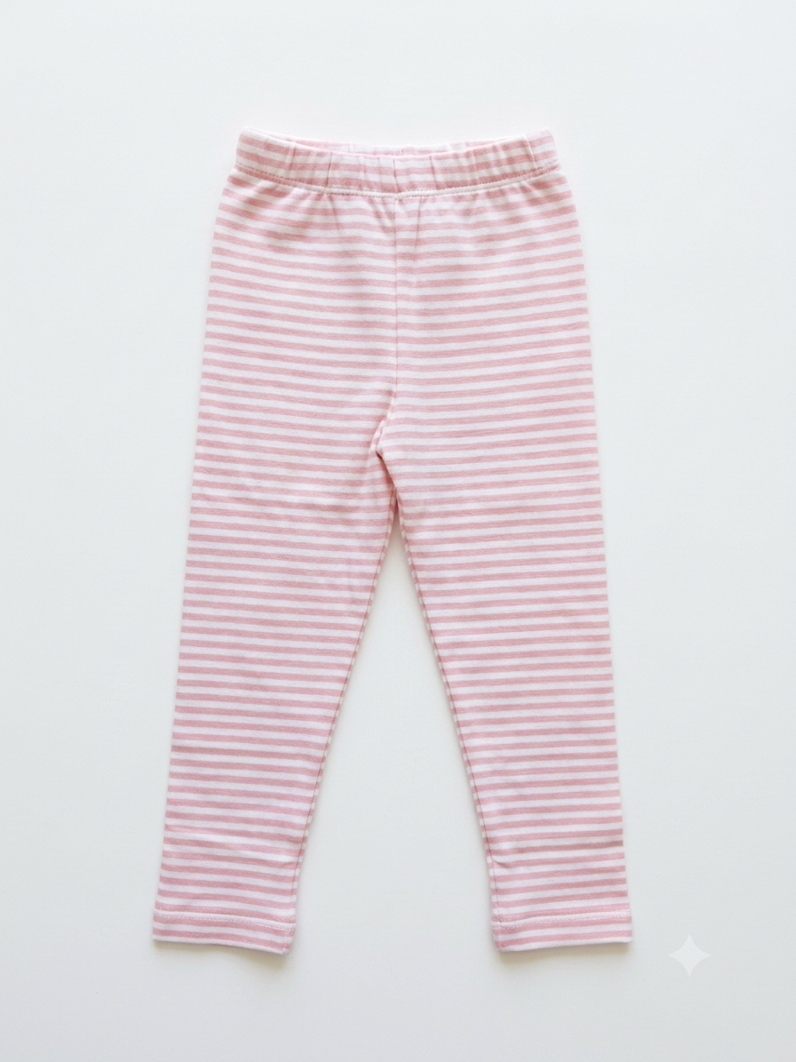 Luigi Kids Toddler Girl Pink Stripe Leggings