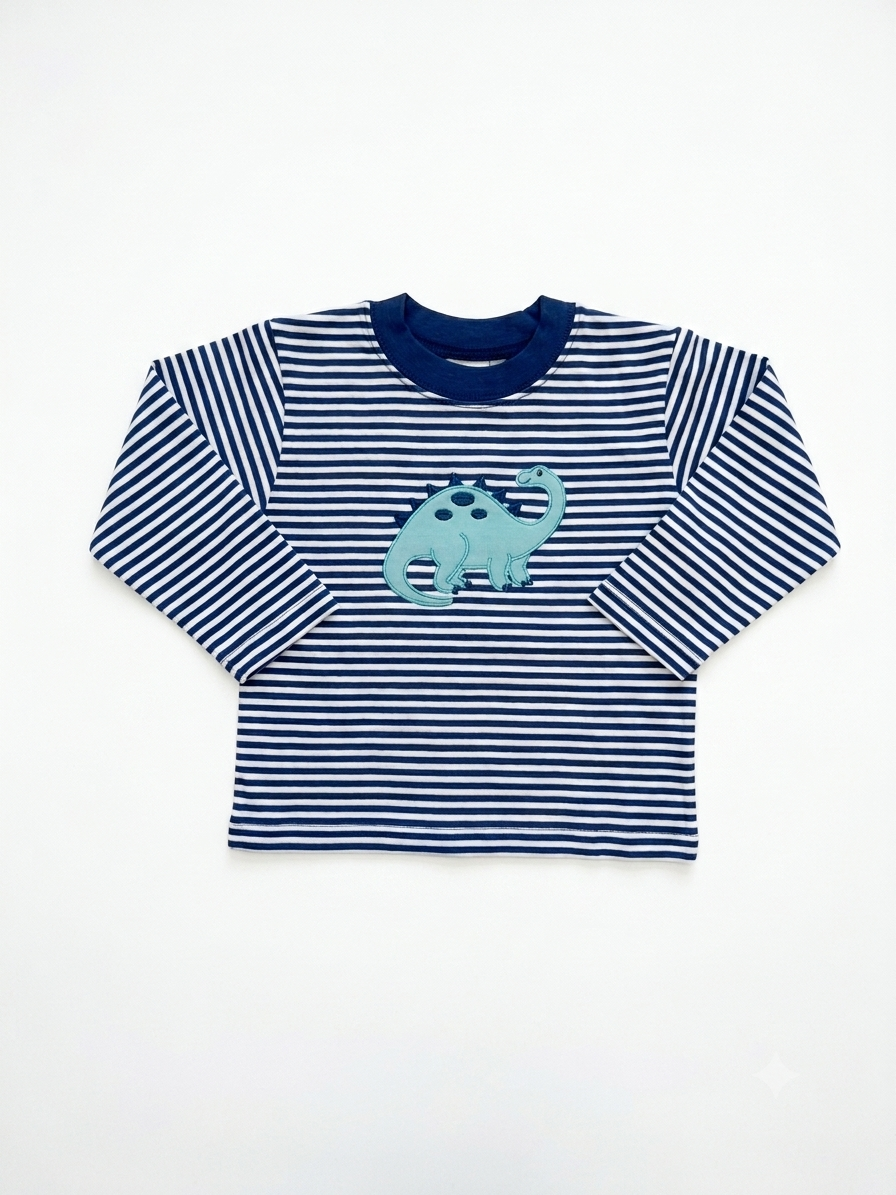 Luigi Kids Todder Boys Dinosaur  Long Sleeve Tee