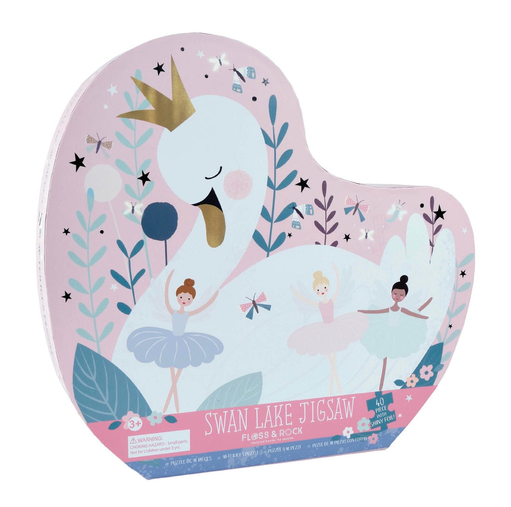 floss and rock, swan lake puzzle, baby boutique, toddler puzzle, best stocking stuffers, swan puzzle