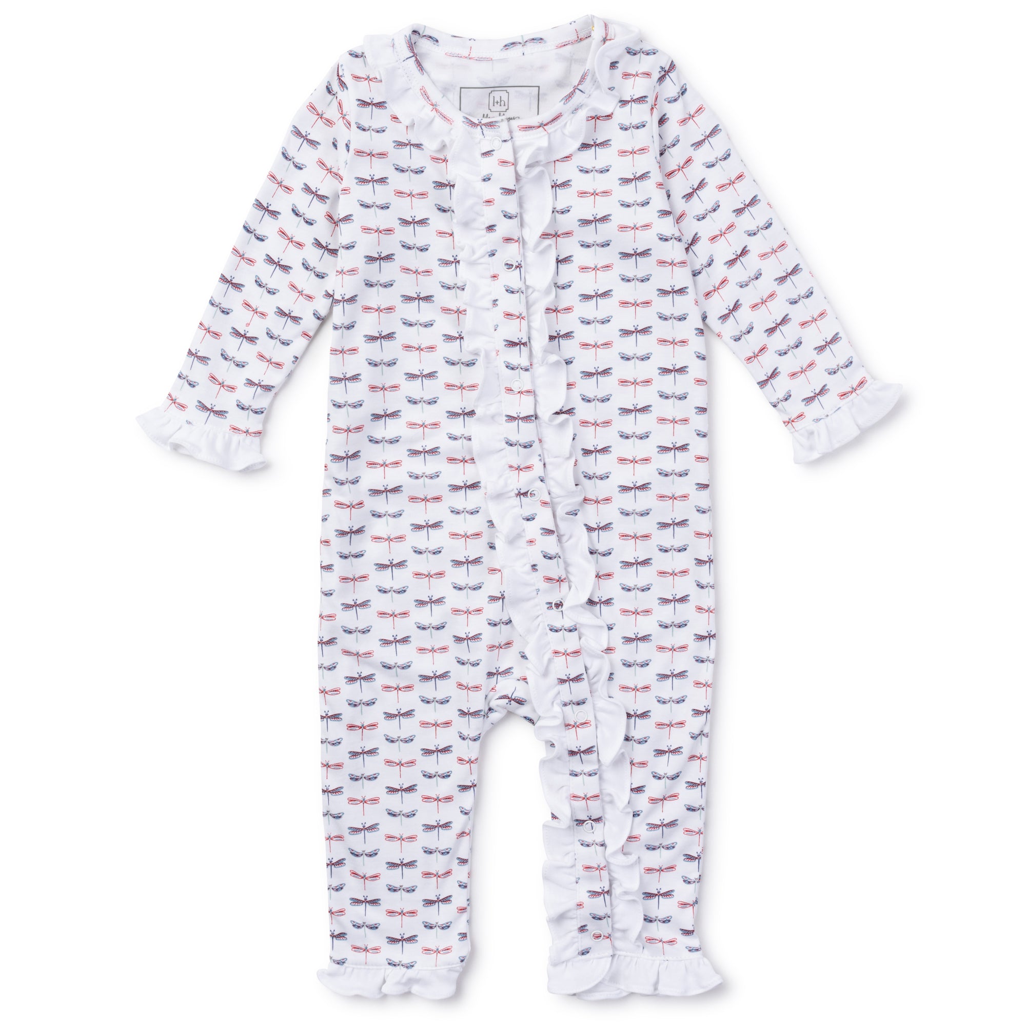 Lila and Hayes Dragonfly Romper - Pima Cotton Classics / Cute as Buttons