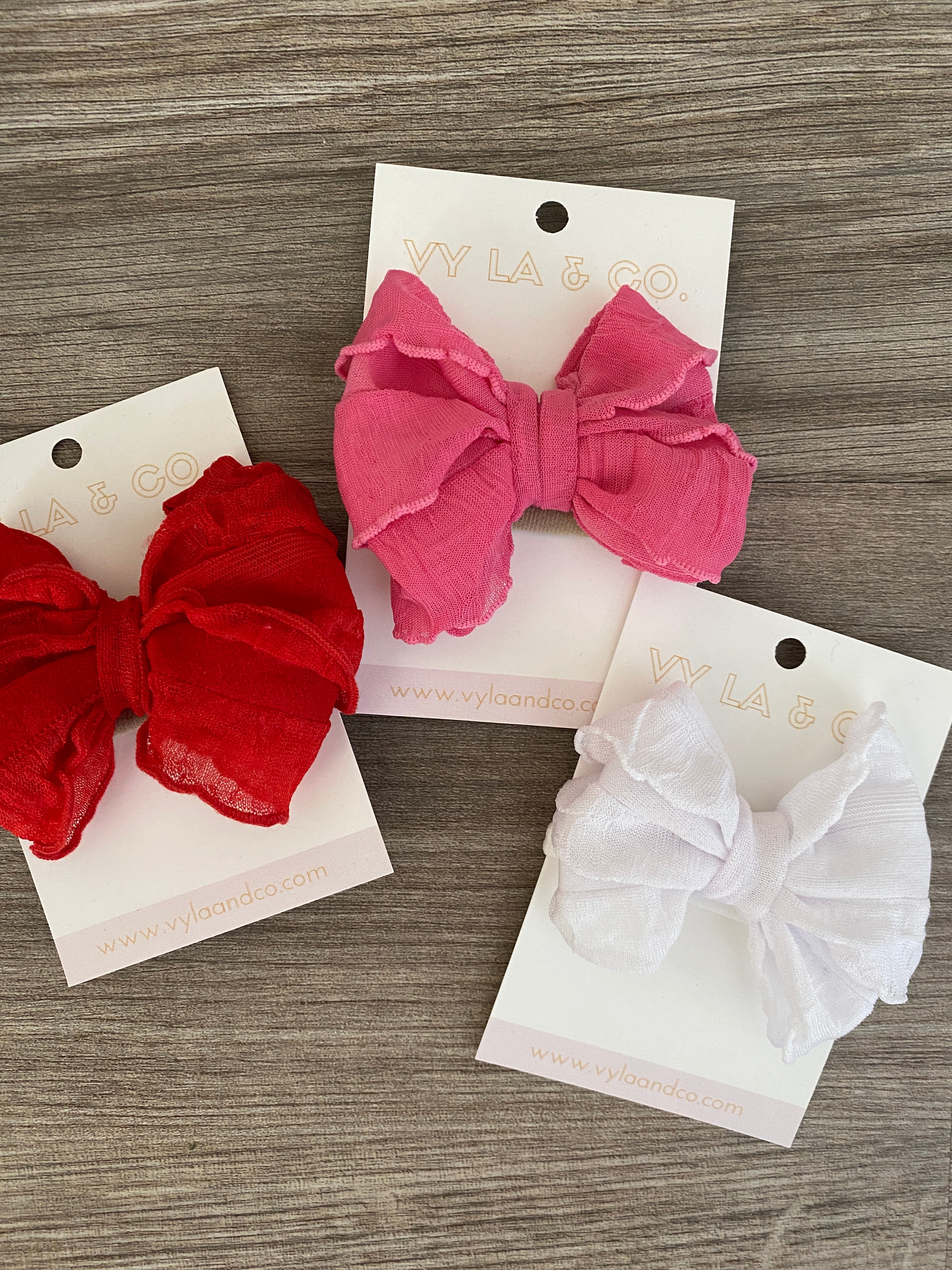baby girl headbands, ruffle bow headbands, newborn headbands, baby headbands, bow headbands