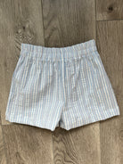 seersucker shorts, baby boy clothing, cute baby boy outfits