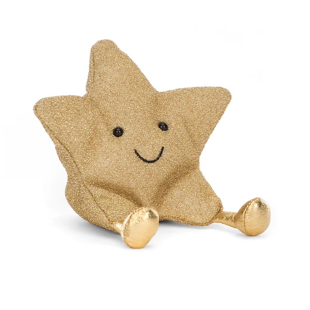 jellycat plush star, gold star plush toy