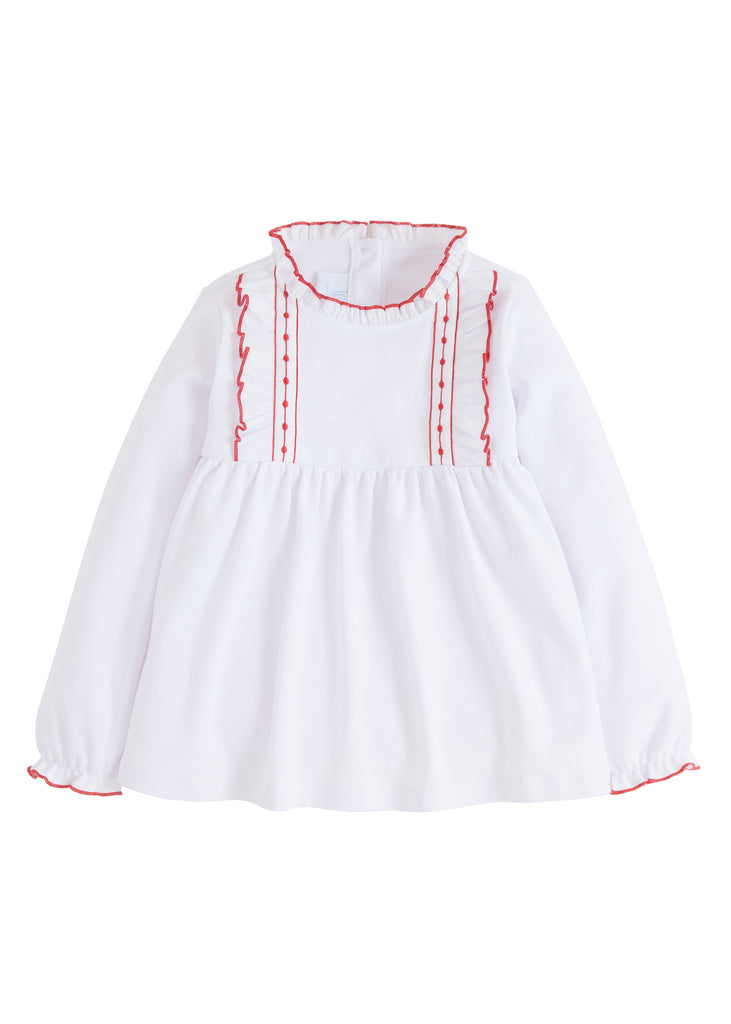 little english, noel blouse, little girl clothing, girls blouse, little english retailer, toddler girl clothing