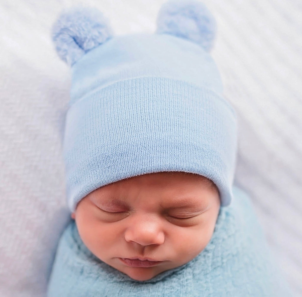 newborn hospital hat, newborn beanie, fuzzy bear ears, baby boy, hospital hat, baby gift, photo prop