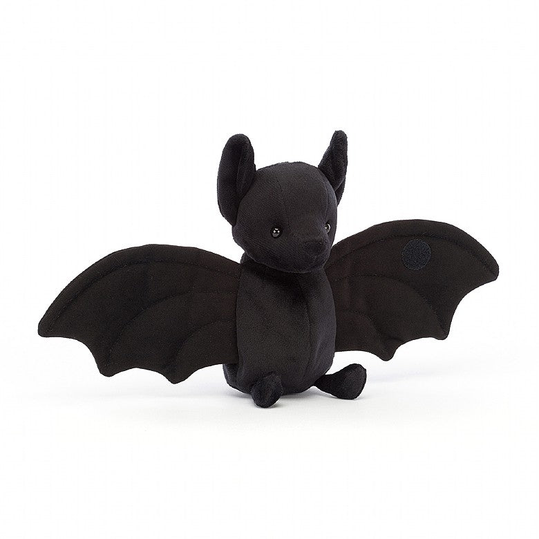 Jellycat, Wrapabat Black, black bat plush toy, Jellycat retailer, halloween plush toys