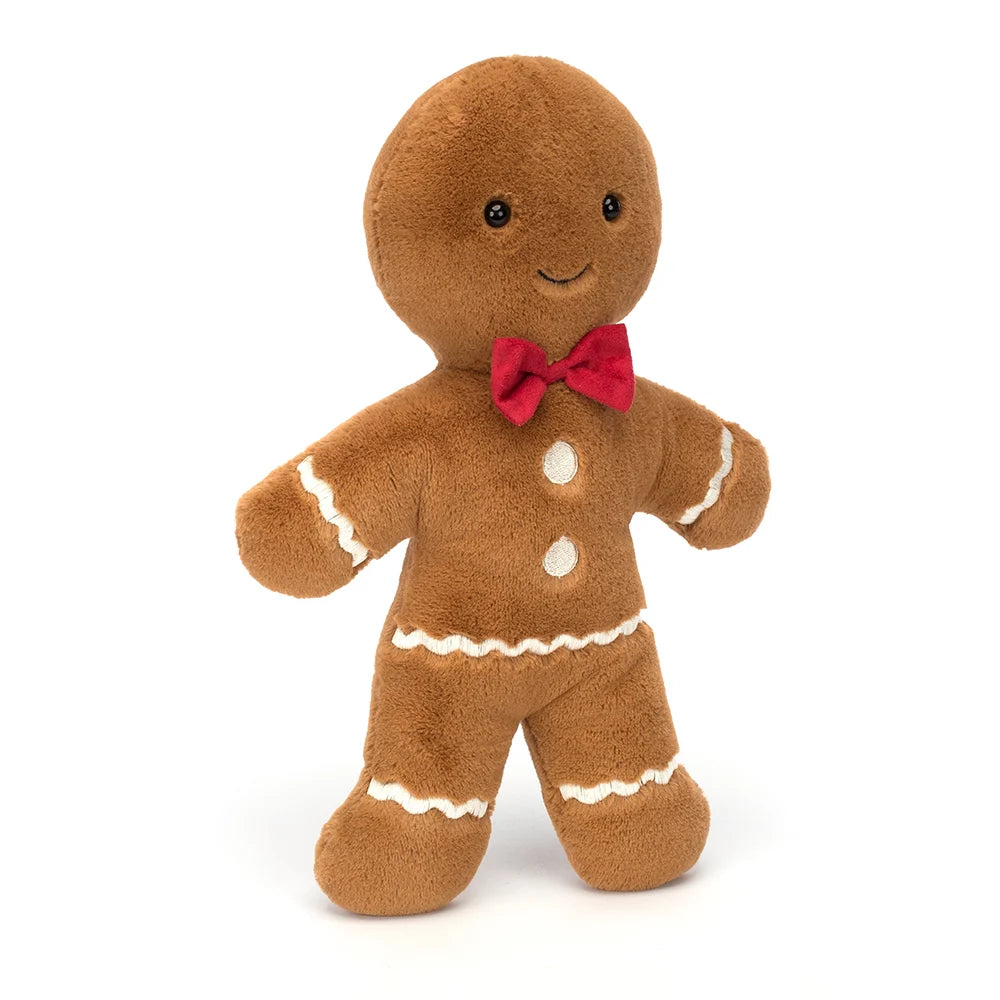 jellycat, jolly gingerbread fred, plush toy, baby stocking stuffer, jellycat retailer, best baby boutique, classic childrens clothing, baby gift, christmas gift ideas for baby, gingerbread stuffed animal