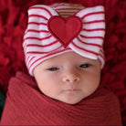 newborn hospital hat, baby girl newborn hat, bow heart newborn hat, valentine newborn hat, baby boutique, newborn photo prop, best newborn hats, baby girl bow hat,