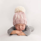 newborn hospital hat, hi knit hat, hat with hi, pom pom hat for baby, cute baby hat, newborn photo prop, newborn photos, baby girl hat
