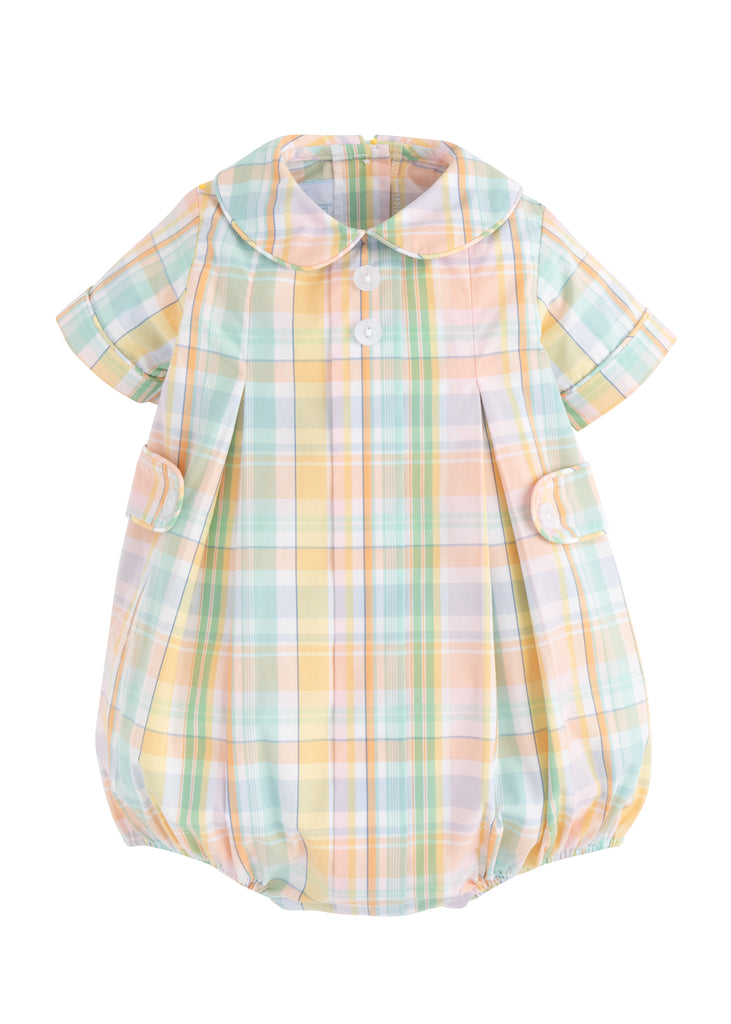 little english, davant bubble, derby plaid, baby boy clothing, cute baby boy outfit, easter outfit 