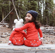 One Piece Flap Red PJs