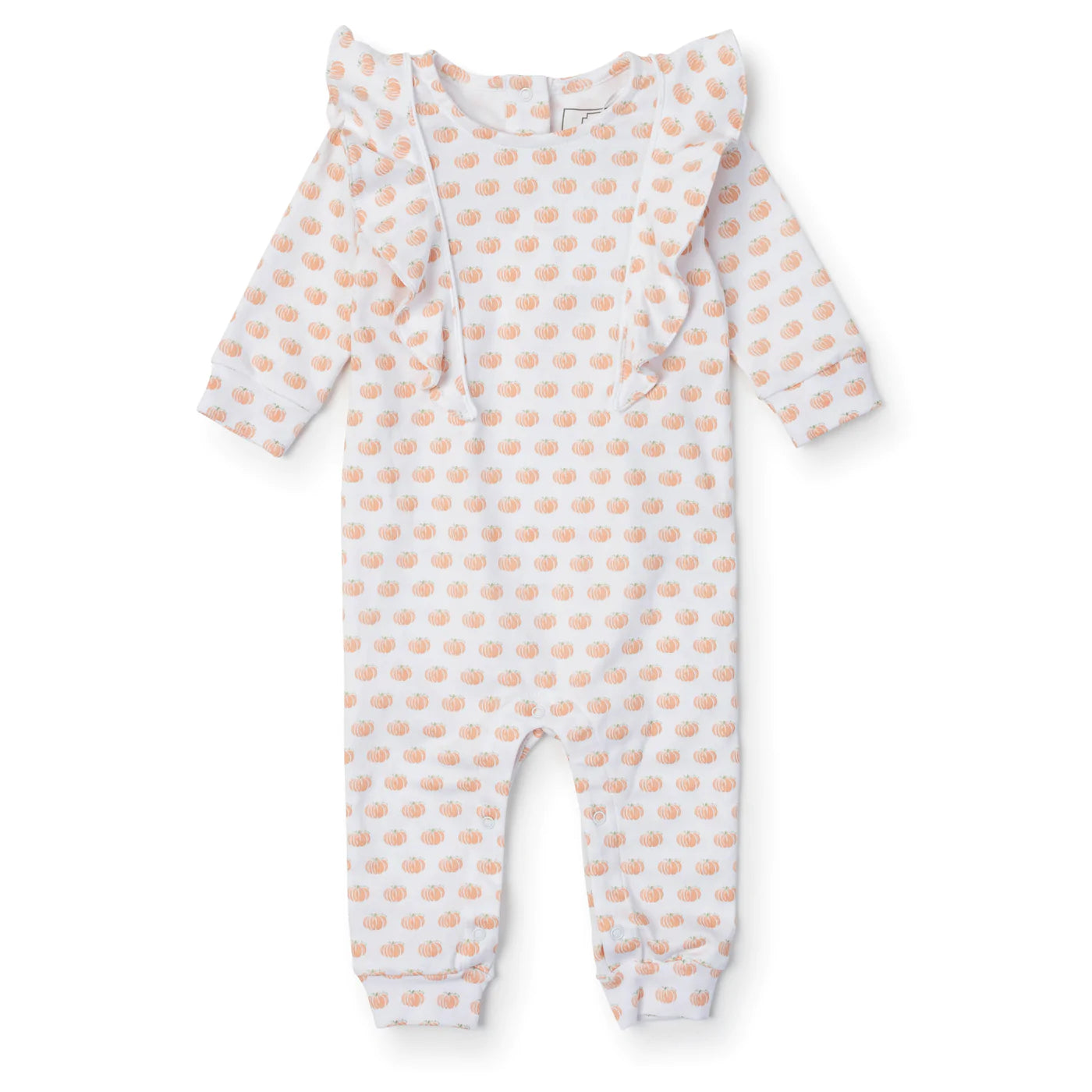Lila and hayes, evelyn romper, pumpkin baby outfit