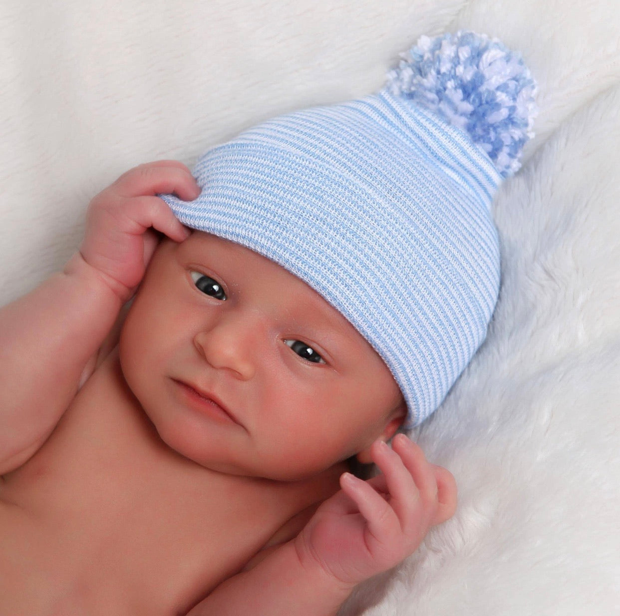 newborn baby boy, baby boy beanie, baby boy hospital hat, newborn photo props