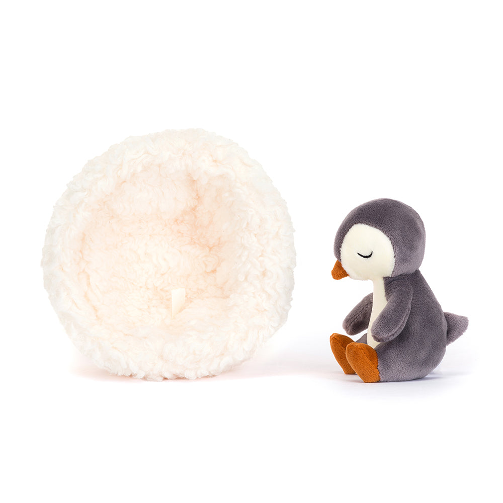 Jellycat hibernating penguin, penguin pmush, penguin stuffie, christmas stocking stuffer