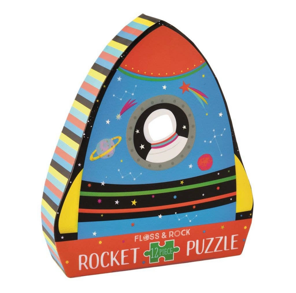 rocket puzzle, floss and rock, beginner puzzle, baby boutique, toddler puzzle