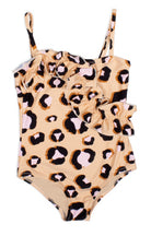 Girls Leopard Print Ruffle One-Piece Swimsuit – Shade Critters