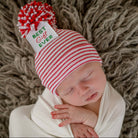 newborn hospital hat, best gift ever baby hat, christmas baby beanie, newborn photo shoot 