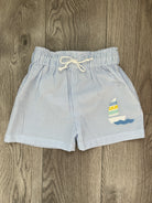 boys swimwear, boy swim trunks, seersucker swim, cute boy swim