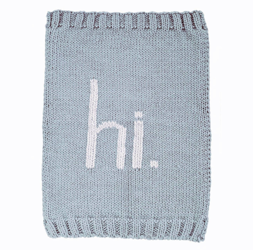 hi knit blanket, cute newborn photo blanket, newborn hospital photo ideas, baby blanket