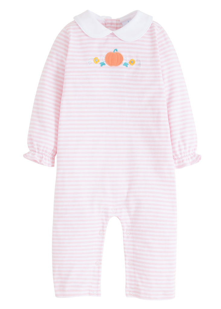 little english, evelyn pumpkin romper, little english retailer 