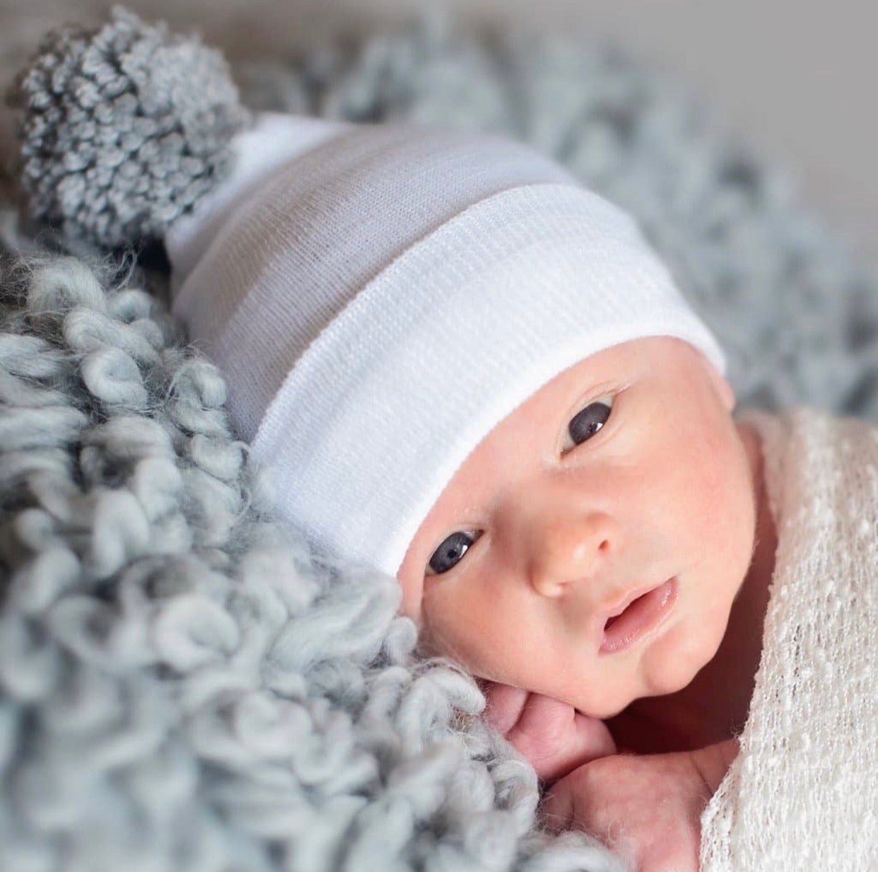 gender neutral, hospital hat, newborn beanie, gray hospital hat, baby gift, newborn photo prop