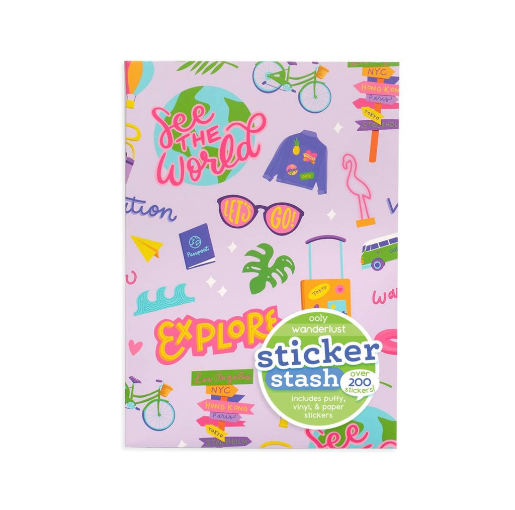 ooly, sticker stash, wanderlust, sticker book, arts and crafts, stickers, best baby boutique