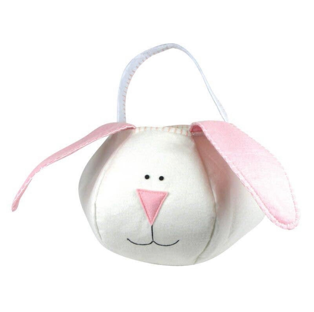 Personalized Pink Bunny Easter Basket / Cute as Buttons