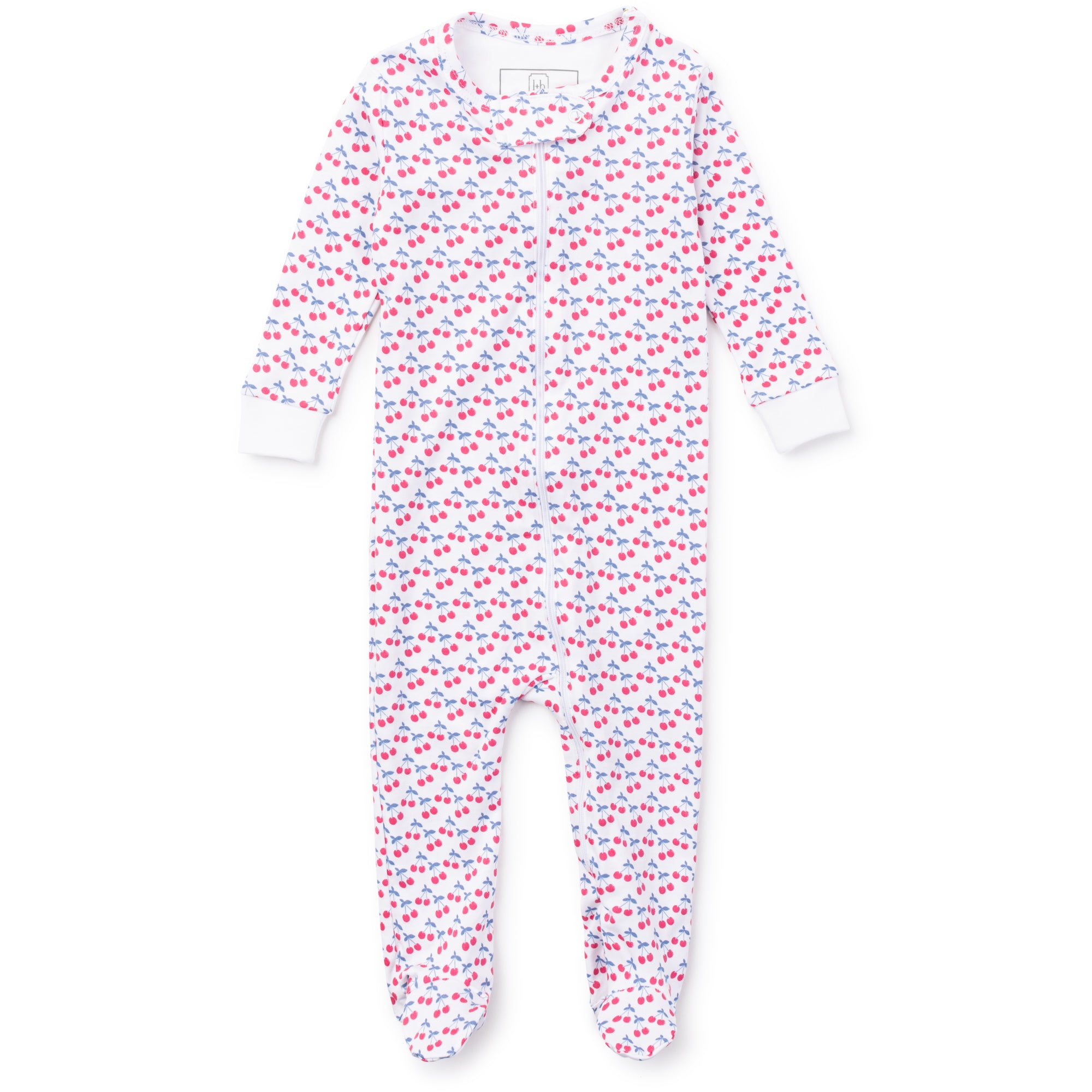 lila and hayes, so very cherry, pajama footies, cute girl clothing, cherry print girl clothing 