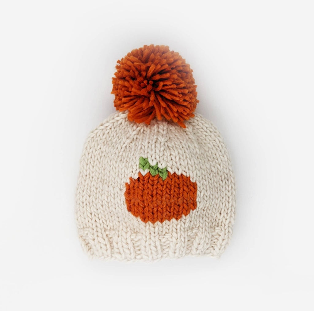 pumpkin knit hat, fall hat for baby, pumpkin baby hat, baby beanie