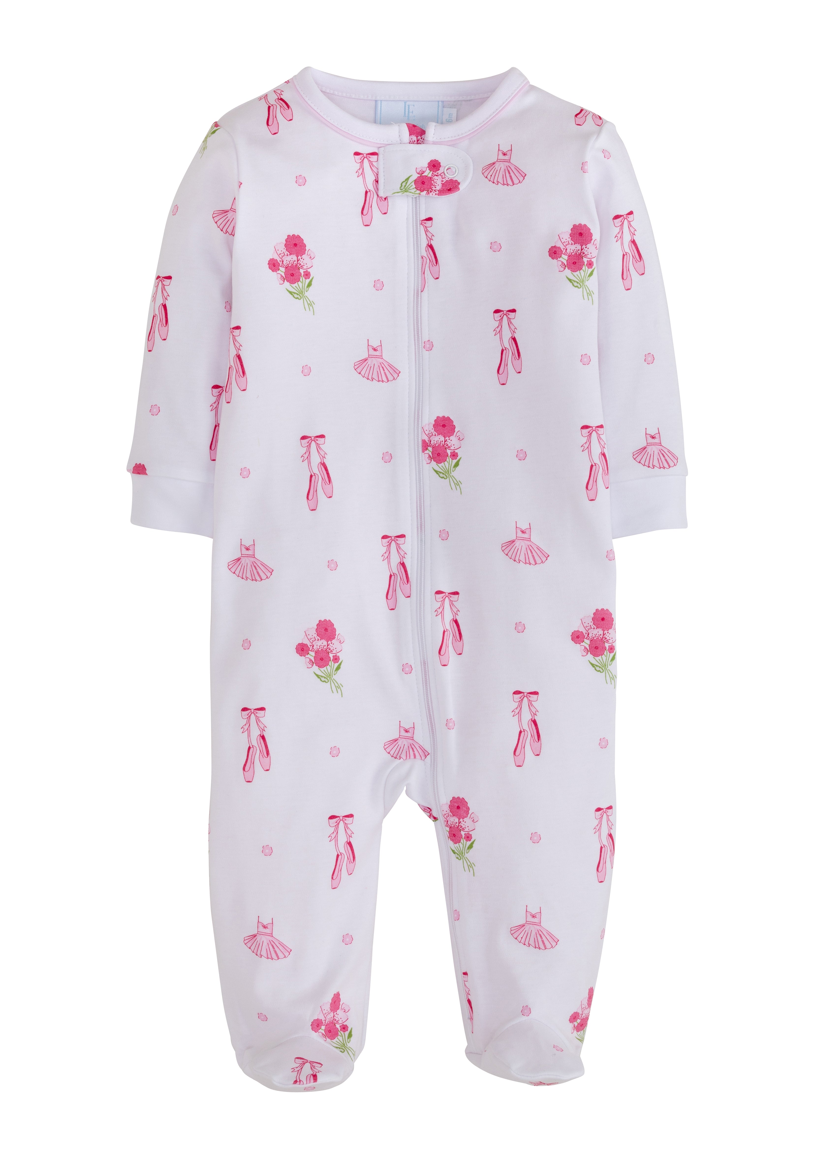 little english, footie, ballet footie, baby girl clothing, cute baby girl outfit, little english retailer, ballerina baby outfit