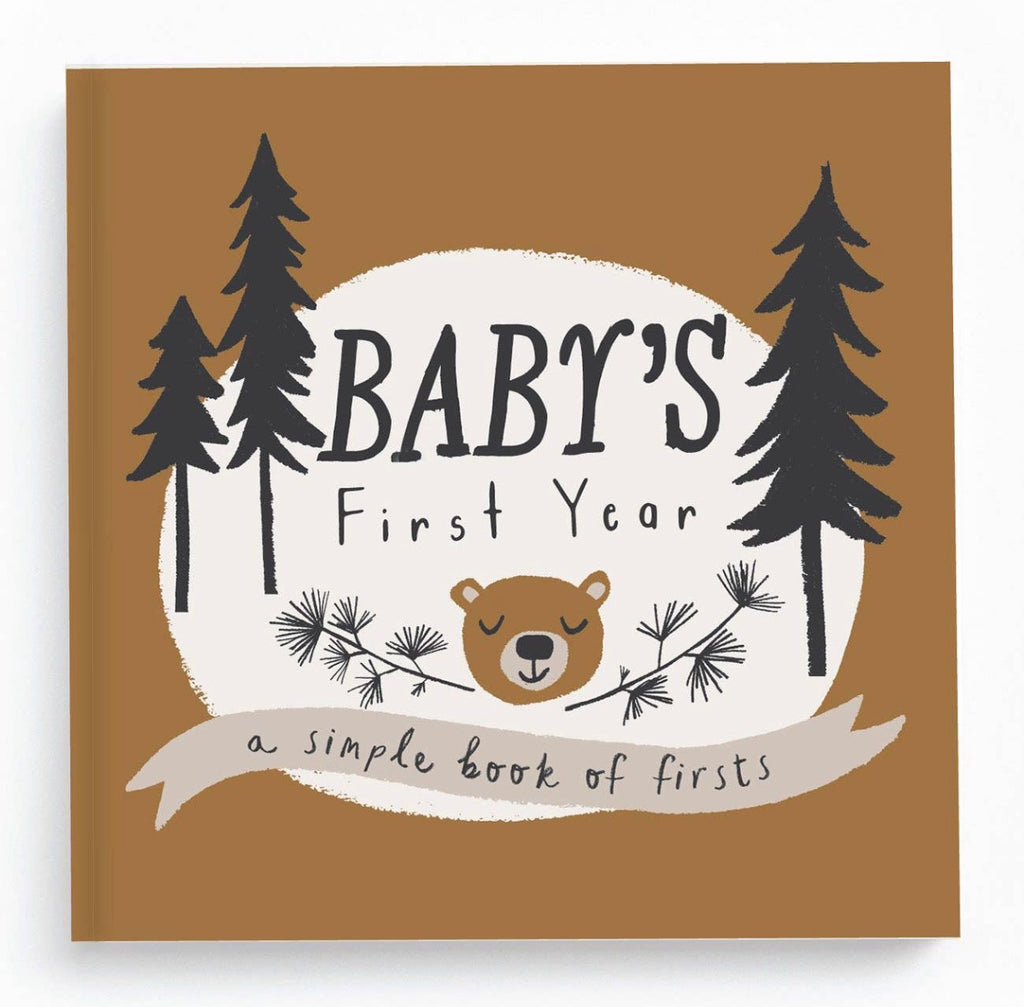 little camper book of firsts, memory book, camp theme baby gift, baby gift, lucy darling, book of firsts
