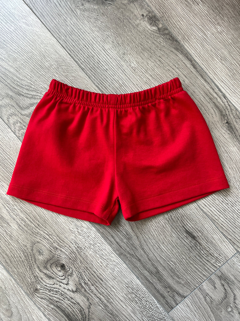 cute boy clothing, baby shorts, red shorts for boys