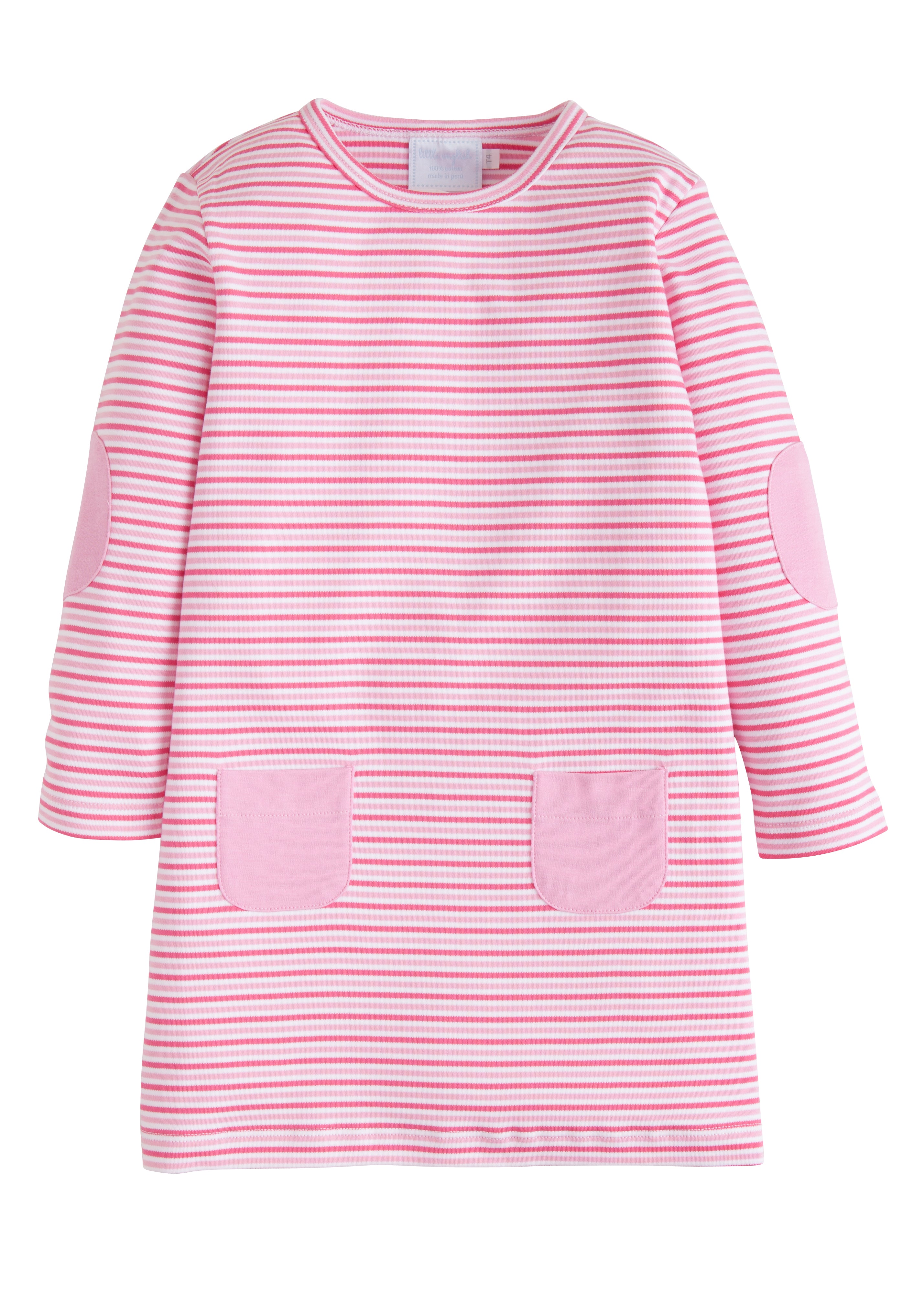 little english, north rivers dress pink stripe, baby girl clothing, toddler girl clothing, classic childrens clothing, best baby boutique, cute kids shop, toddler dress, girls dress, knit dress for girls
