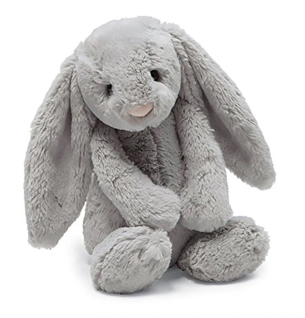 bashful bunny, jellycat, bunny plush toy, grey bunny toy, best baby boutique, jellycat retailer, best baby gift