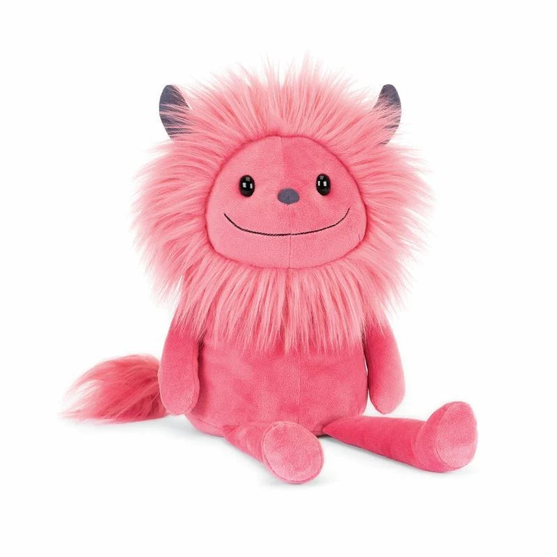 Jellycat, jinx monster, pink plush monster, pink monster toy