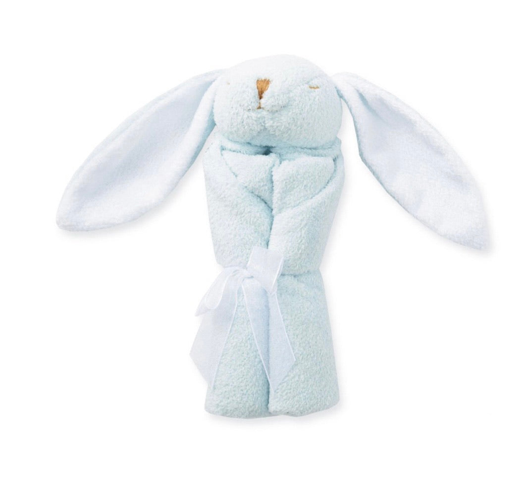 angel dear, security blanket, lovie, bunny lovie, baby boy gift, newborn baby gift, newborn boy blanket