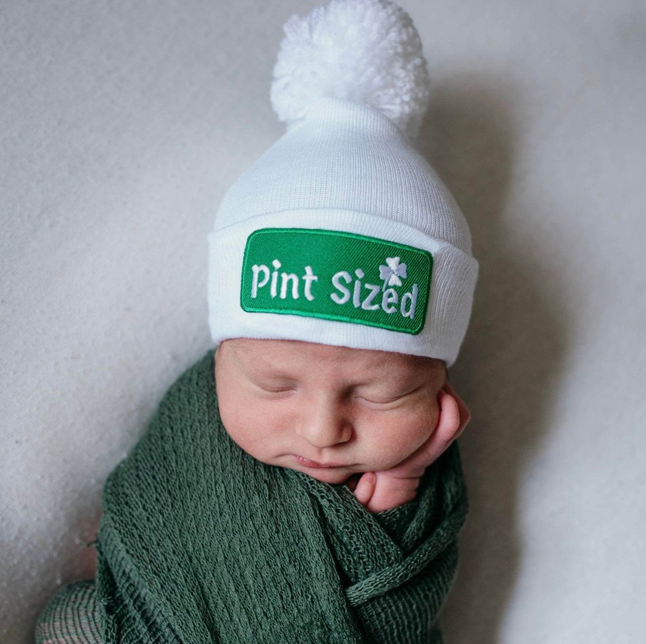 Pint Sized Irish Baby Newborn Hospital Hat