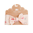 baby girl headband, baby girl bow headband, newborn headband, flamingo headband, baby bow, 