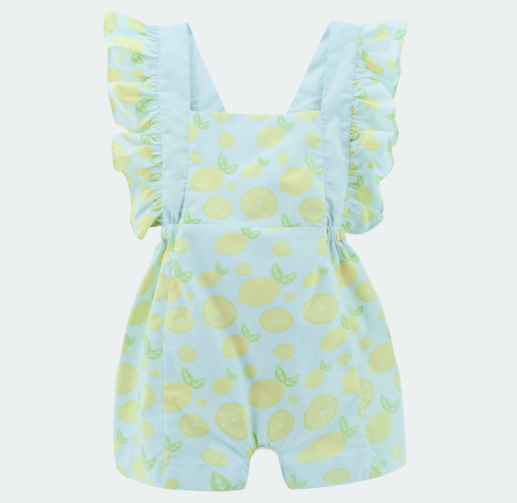 zucchini kids, lemon romper, lemonnpront girl outfit, baby gorl outfit, cute girl clothes, baby gift, baby boutique
