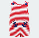 zuccini kids, boys shortall, anchor boy clothing, cute summer boy clothes, best baby boutique, boy baby gift