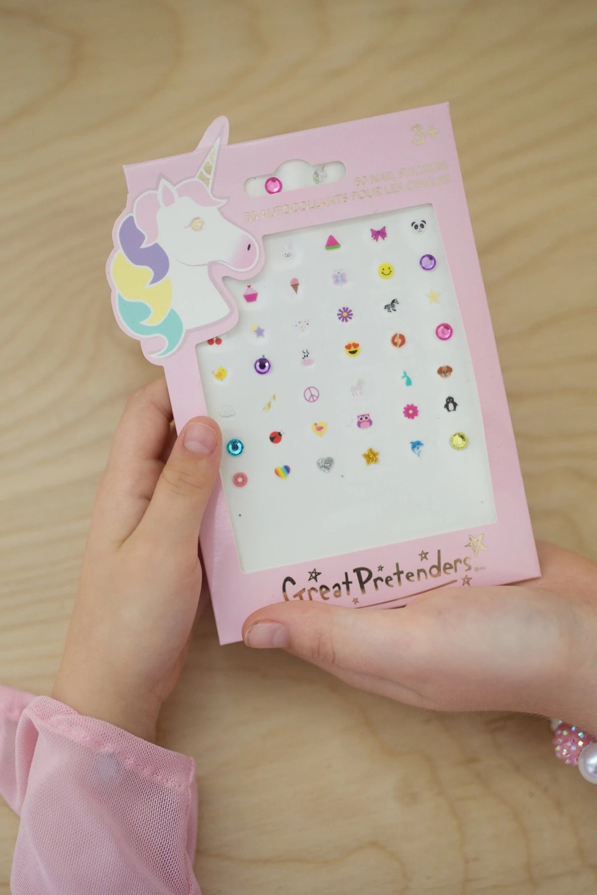 unicorn nail stickers, easter basket idea, girls accessories
