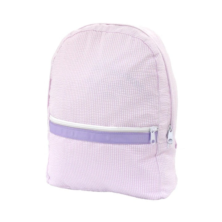 oh mint, princess seersucker backpack, monogrammed backpack, personalized backpack, back to school, kids backpack, baby boutique