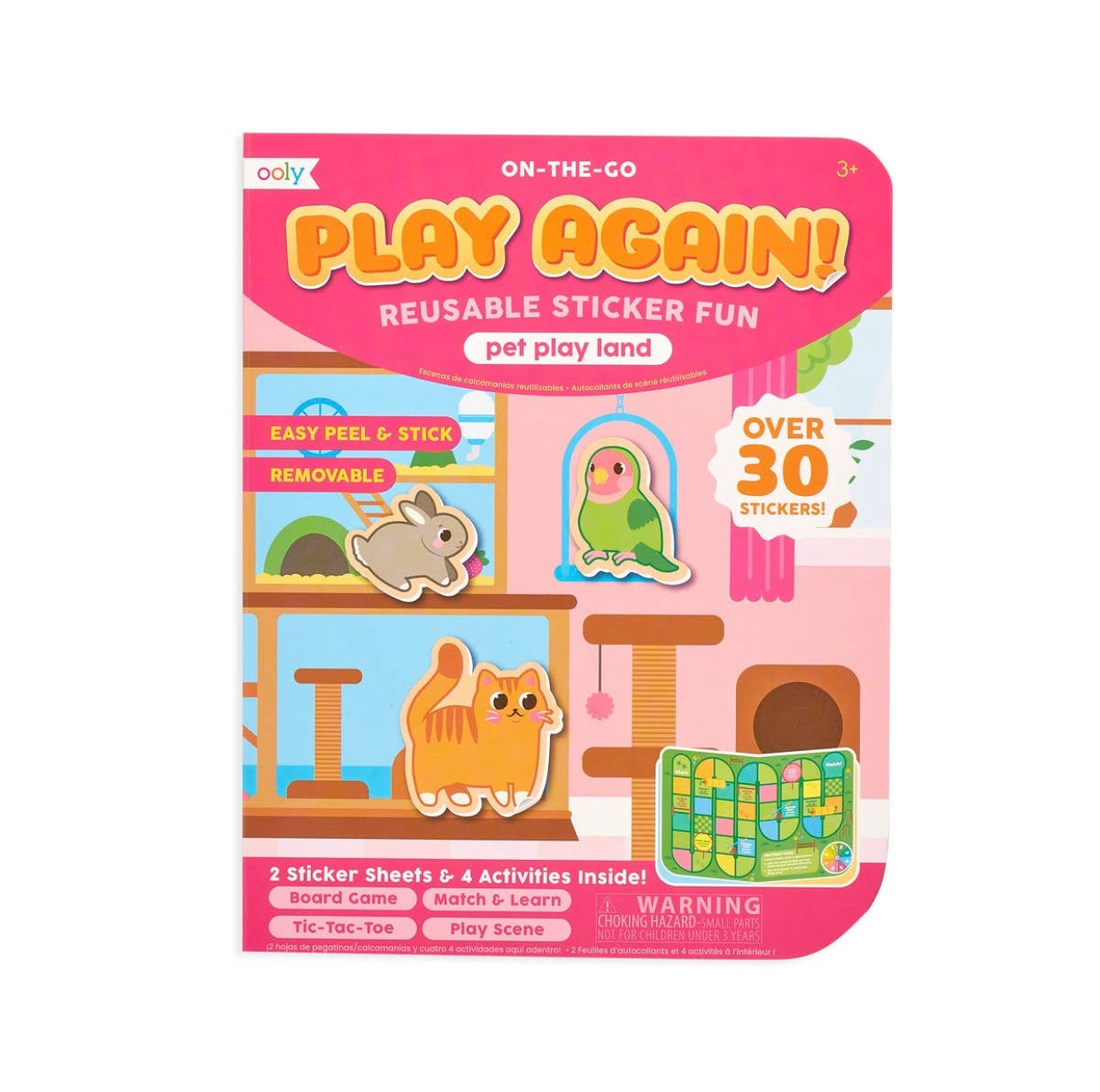 ooly, play again, reusable sticker activity set, kids play set, best baby boutique