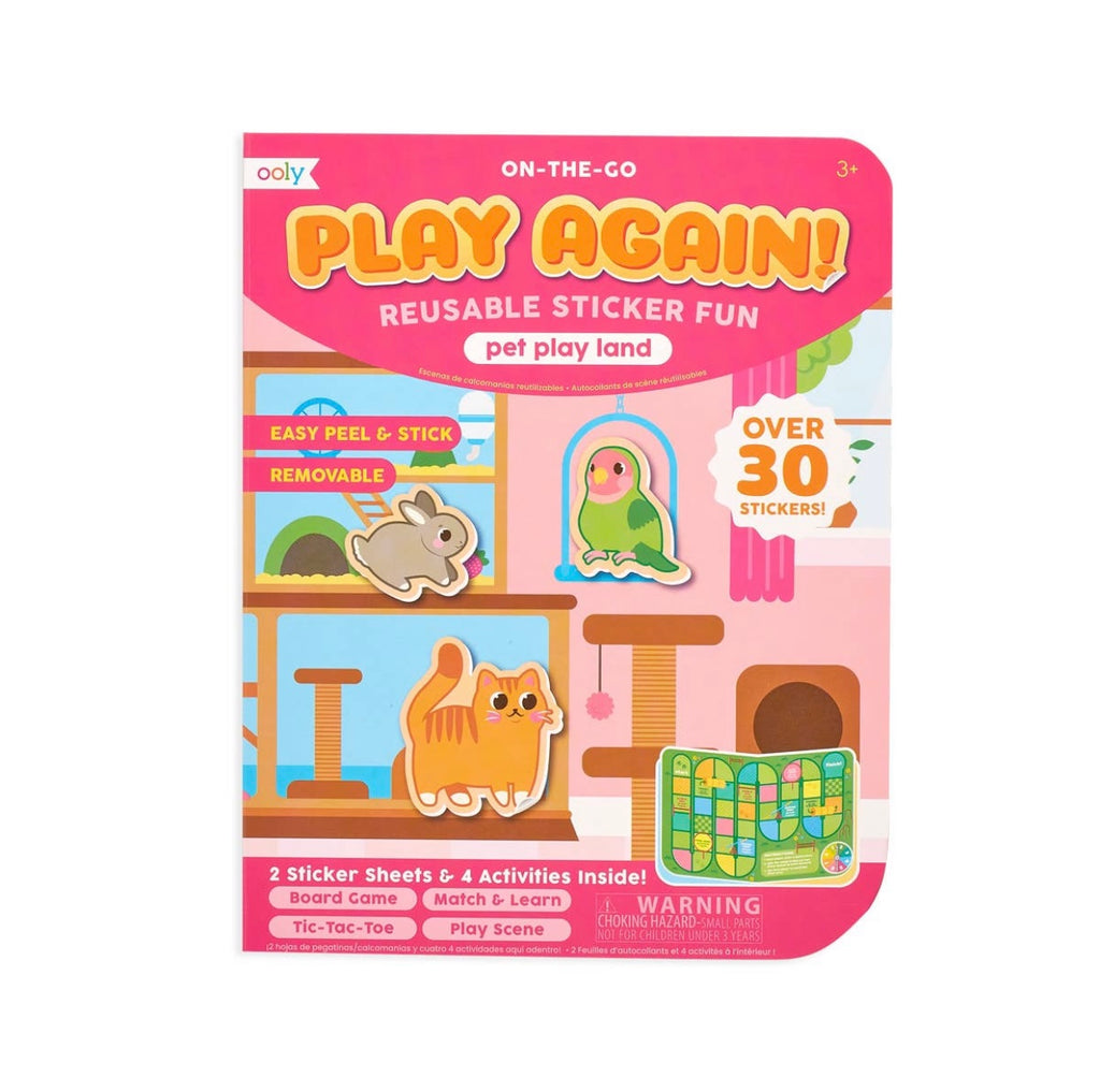ooly, play again, reusable sticker activity set, kids play set, best baby boutique