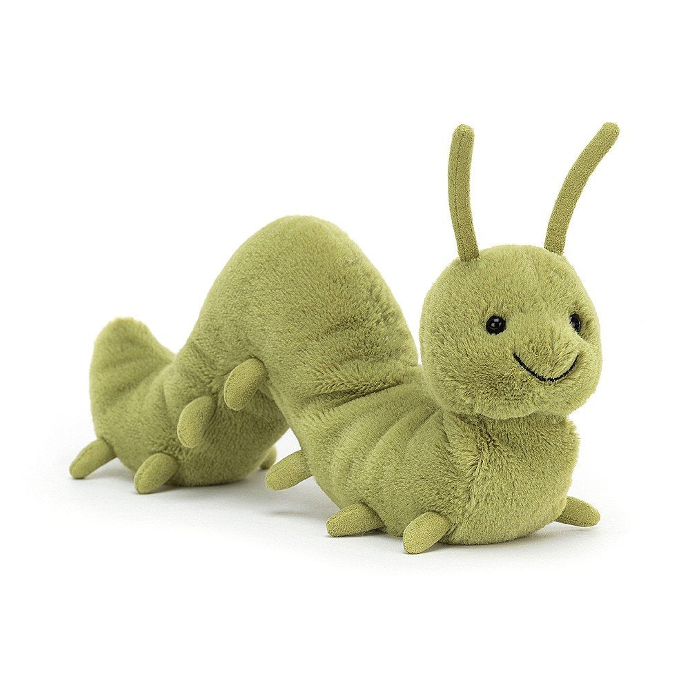 jellycat, Wriggidig caterpillar, Jellycat retailer, caterpillar plush toy, baby gift, 